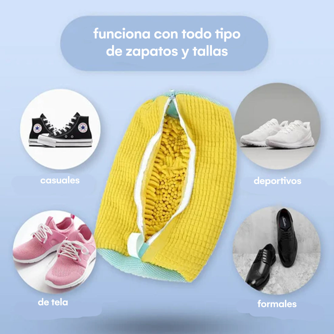 Bolsa para lavar zapatos