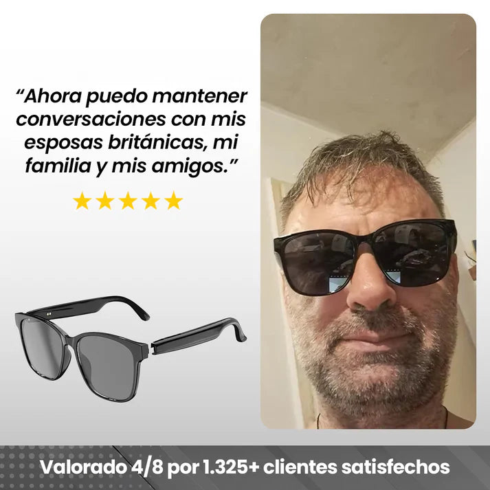 Gafas Traductoras con IA - Escucha y entiende cualquier idioma