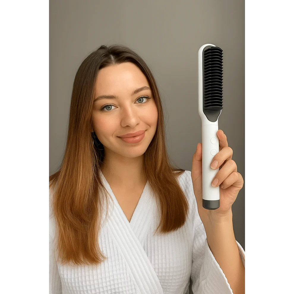 Cepillo Alisador Profesional - Cabello liso en minutos, sin esfuerzo