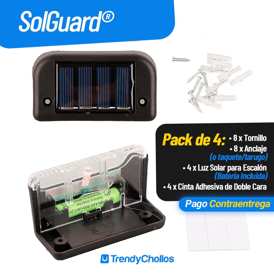 Luz Solar SolGuard [PACK 4 UNIDADES]