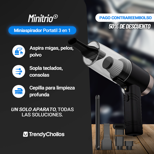 MINITRIO® Miniaspirador Portatil 3 en 1