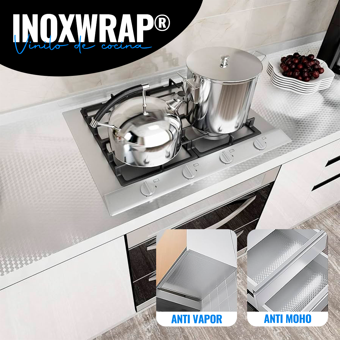 INOXWRAP® Vinilo de Cocina (3 metros)