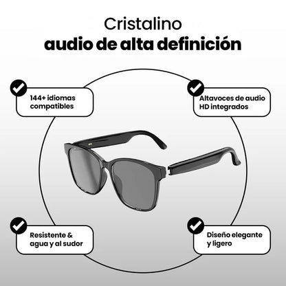 Gafas Traductoras con IA - Escucha y entiende cualquier idioma
